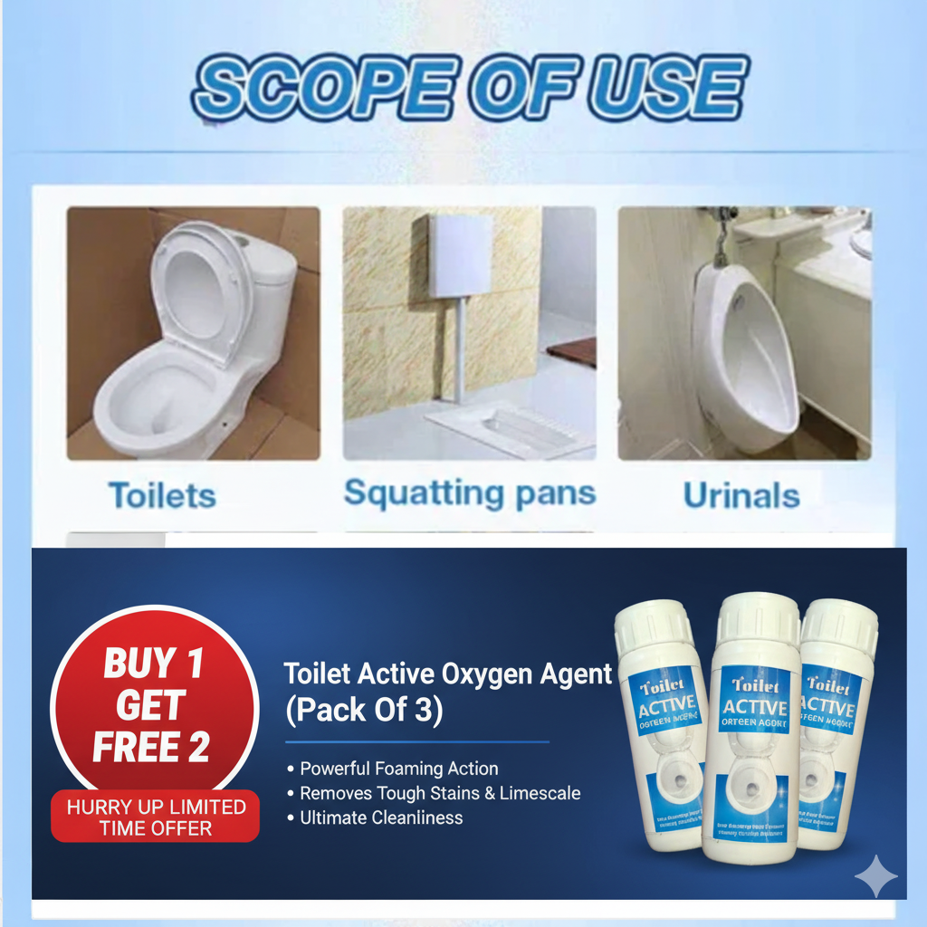 Powerful Toilet Active Oxygen Agent