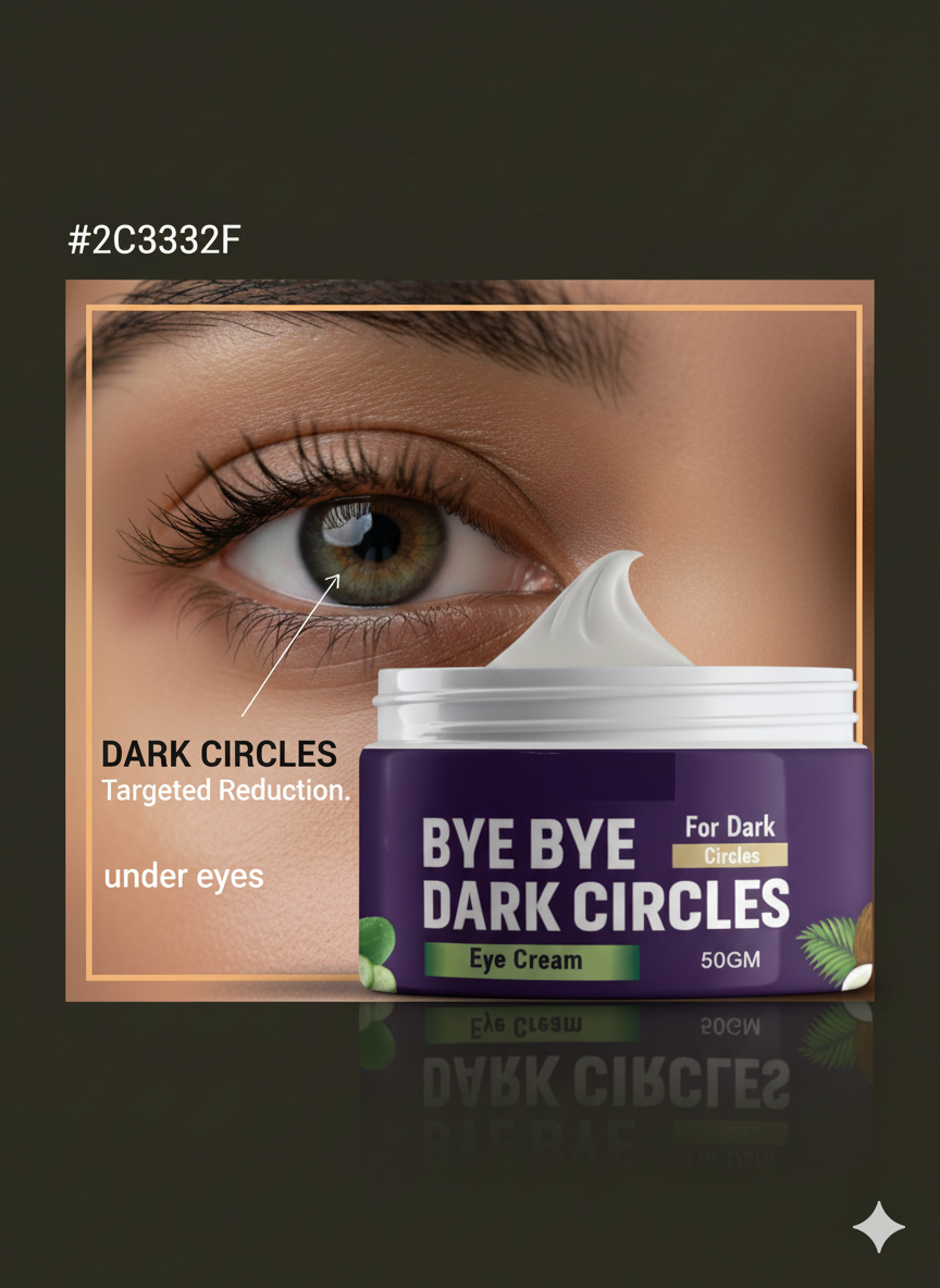 Bye Bye Dark Circles™ – Under Eye Cream with Coffee & Chia Seed Oil (2 Pack × 50 g)